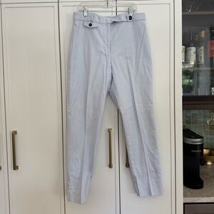 Light Blue Essential Slim Tailored Pants by Anthropologie
